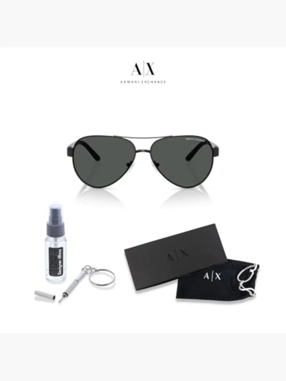 Aviator Sunglasses with Eyewear Care Kit for Men